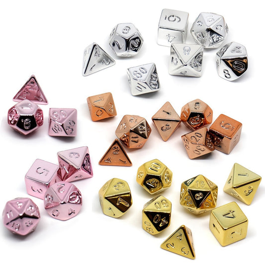 FREE Today: Electroplate DND Dice Set (Give away a Mystery Monster D&D RPG Figures Miniatures)