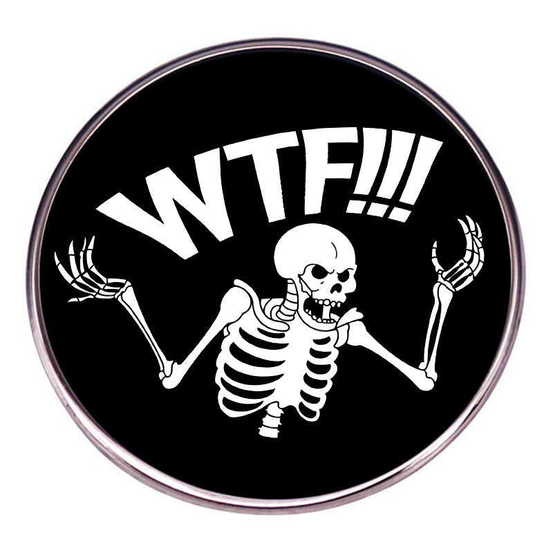 'Grumpy Skull' Pin – Dice Prime