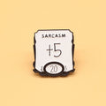 FREE Today: Sarcastic D&D Dungeons and Dragons Badge "Sarcasm +5" Enamel Pin Brooch Badge