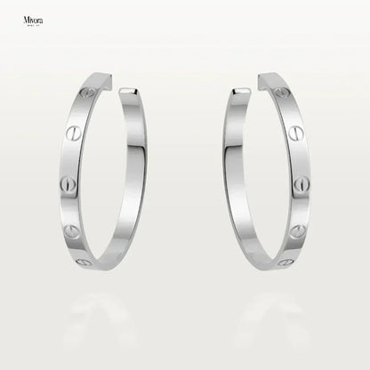 ETERNITY OHRRINGE LARGE | SILBER