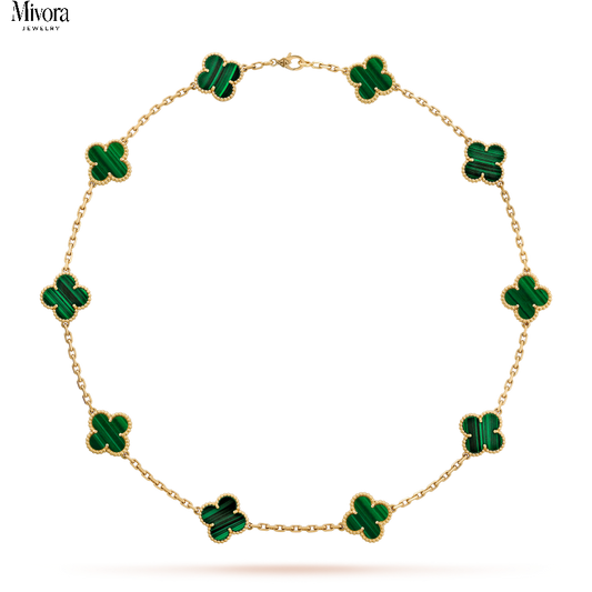 CLOVER NECKLACE 10 | EMERALD