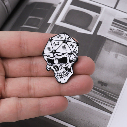 FREE Today: SKULL D20 PIN