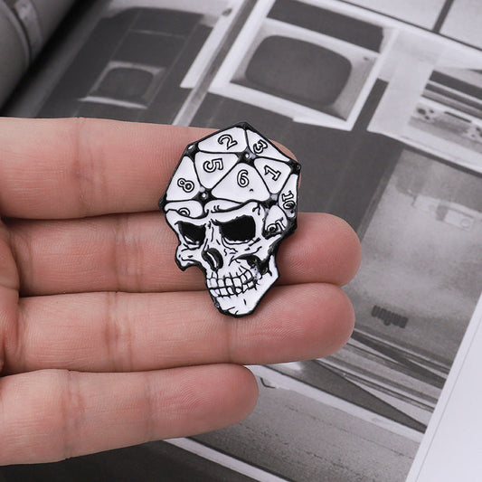 FREE Today: SKULL D20 PIN