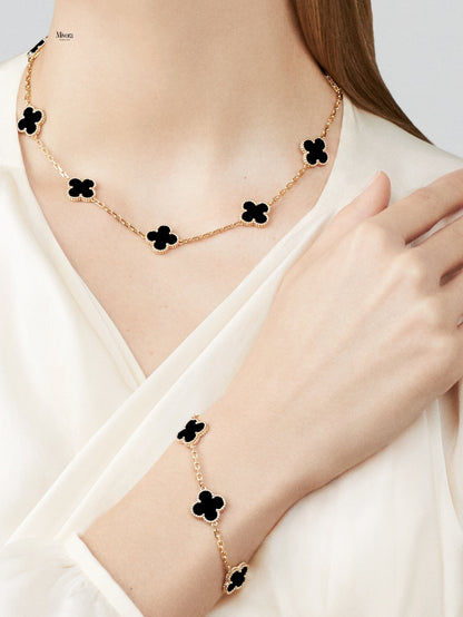 CLOVER NECKLACE 10 | ONYX