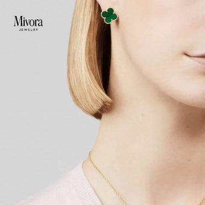 CLOVER EARRINGS | EMERALD