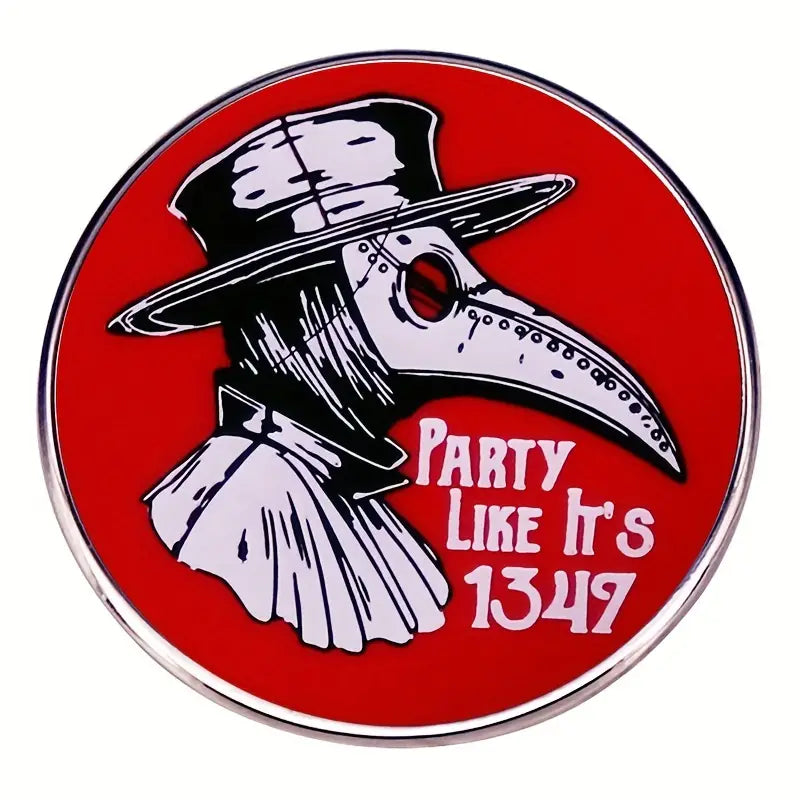 Spooky Halloween Doctor Schnabel Pin