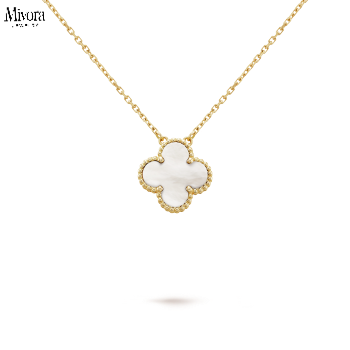 CLOVER NECKLACE | WHITE GOLD