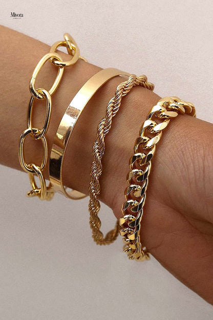FLORANCE BRACELET SET | GOLD