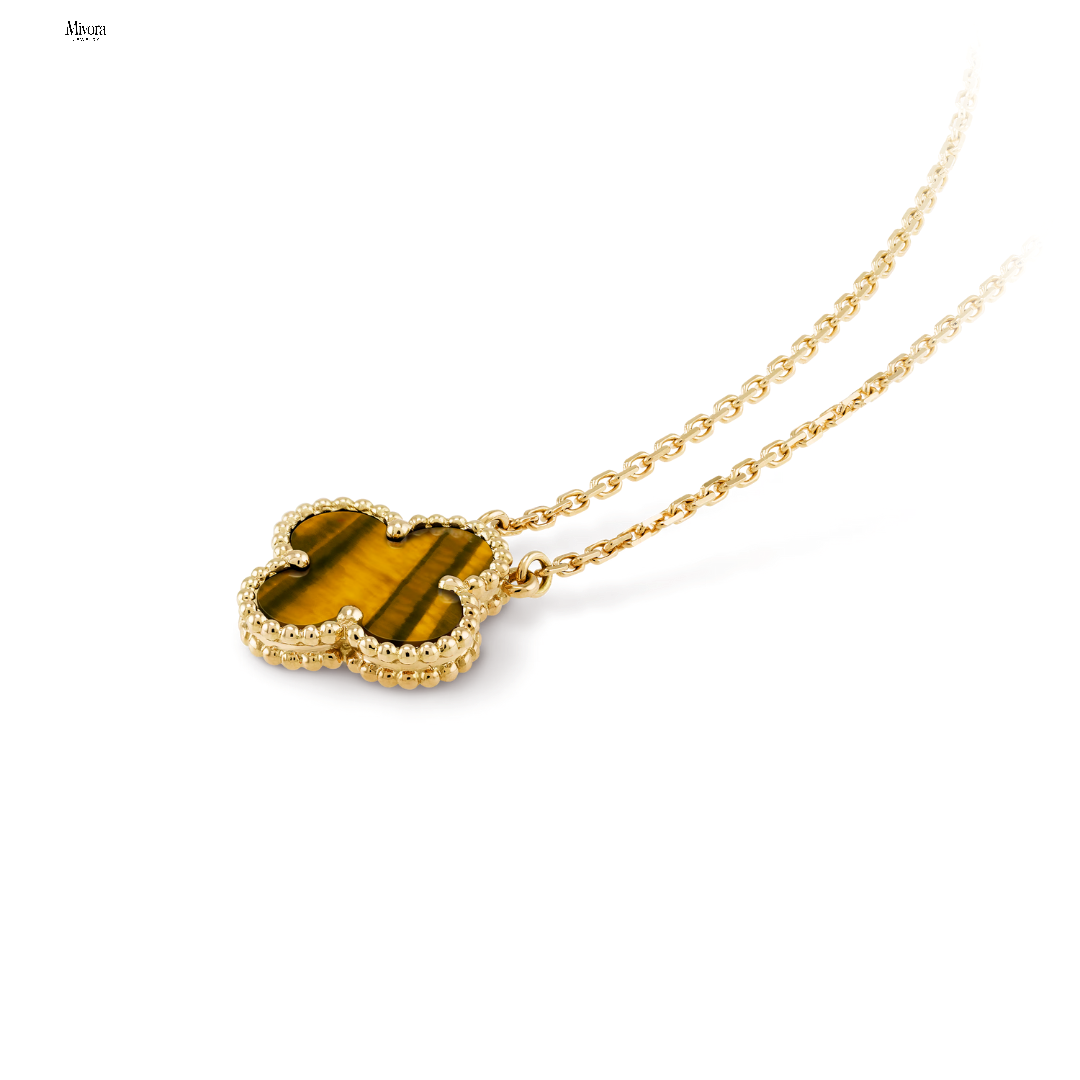 CLOVER NECKLACE | AMBER