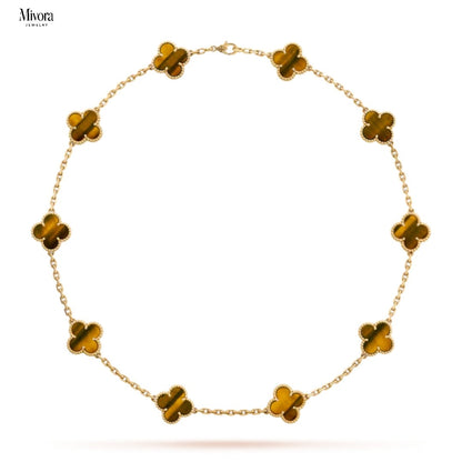 CLOVER NECKLACE 10 | AMBER
