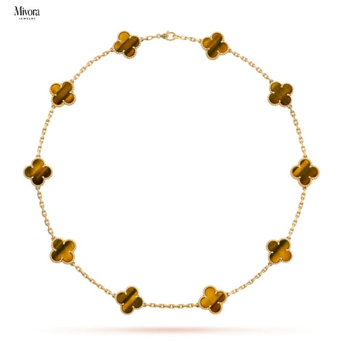 CLOVER NECKLACE 10 | AMBER