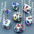 FREE Today: Rainbow Speckled DND Dice Set