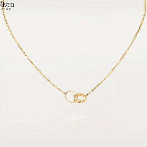 ETERNITY RING NECKLACE | GOLD