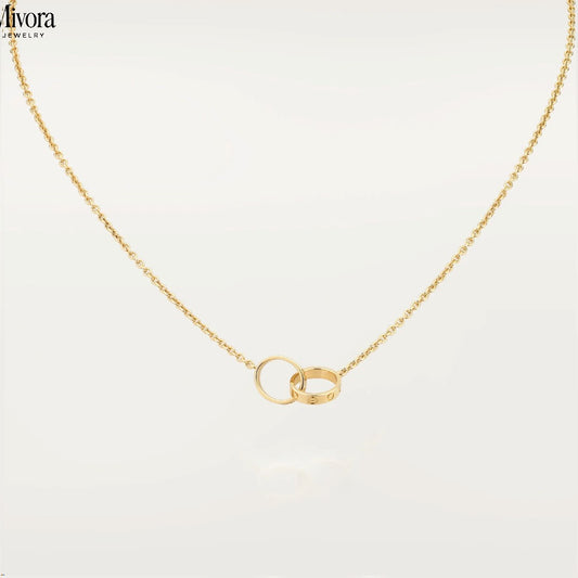 ETERNITY RING NECKLACE | GOLD