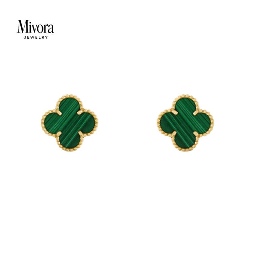 CLOVER EARRINGS | EMERALD