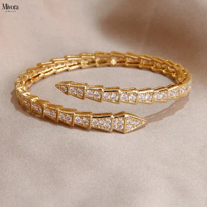 DELUXE SERPENT BRACELET | GOLD