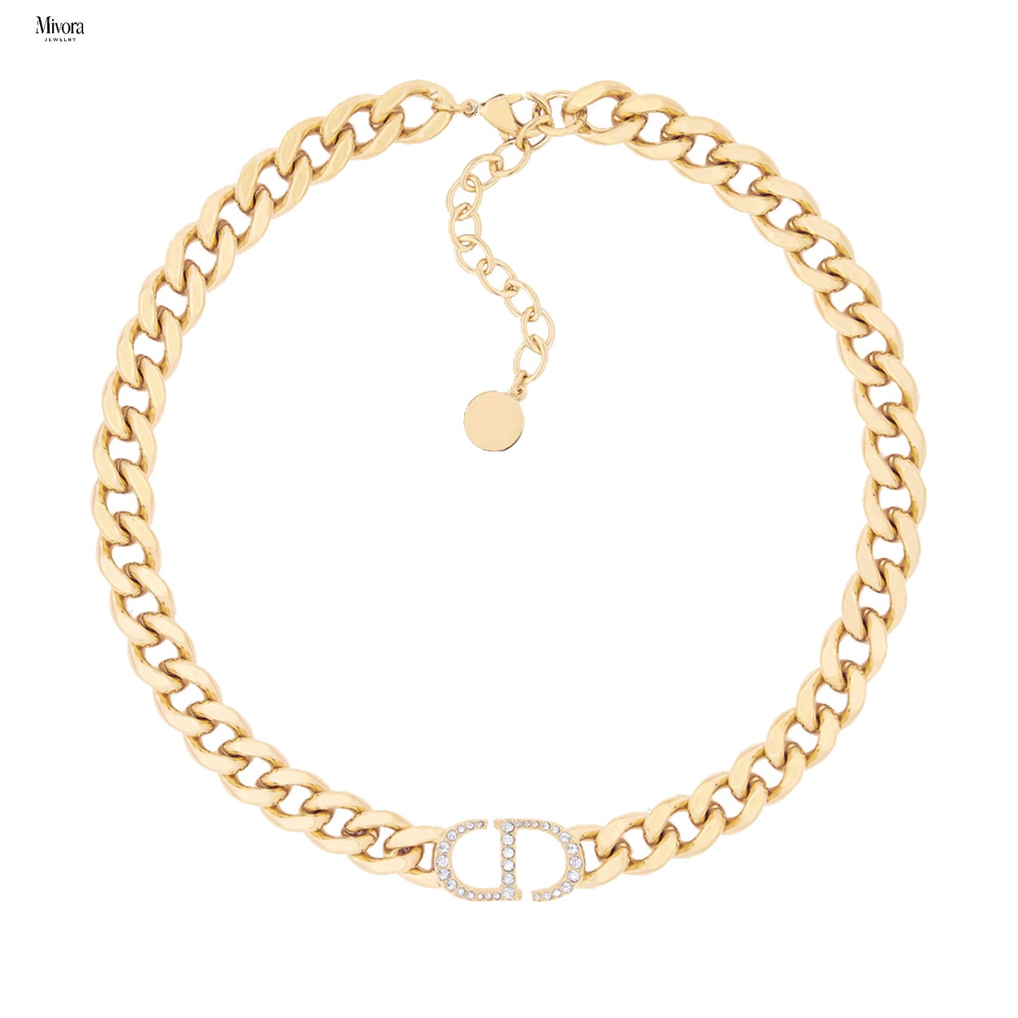 DIANA NECKLACE DIAMOND - GOLD