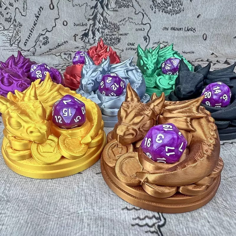 Baby Dragon Dice Guardian + Mystery D20 (Random Color)