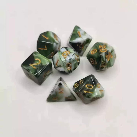 DND Green Elf Dice Set