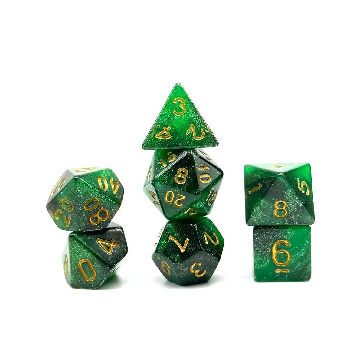 GREEN DICE SET