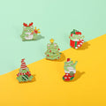 Christmas Collection Brooch Frog Badge Holiday Style