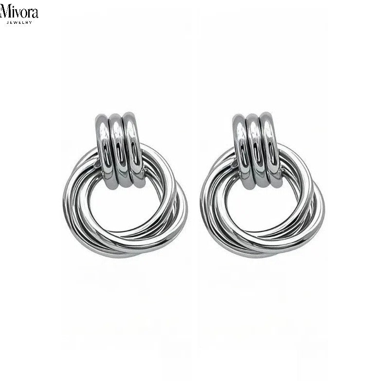 Mivora® SCULPTED HOOP EARRINGS