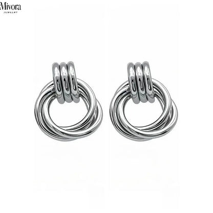 Mivora® SCULPTED HOOP EARRINGS