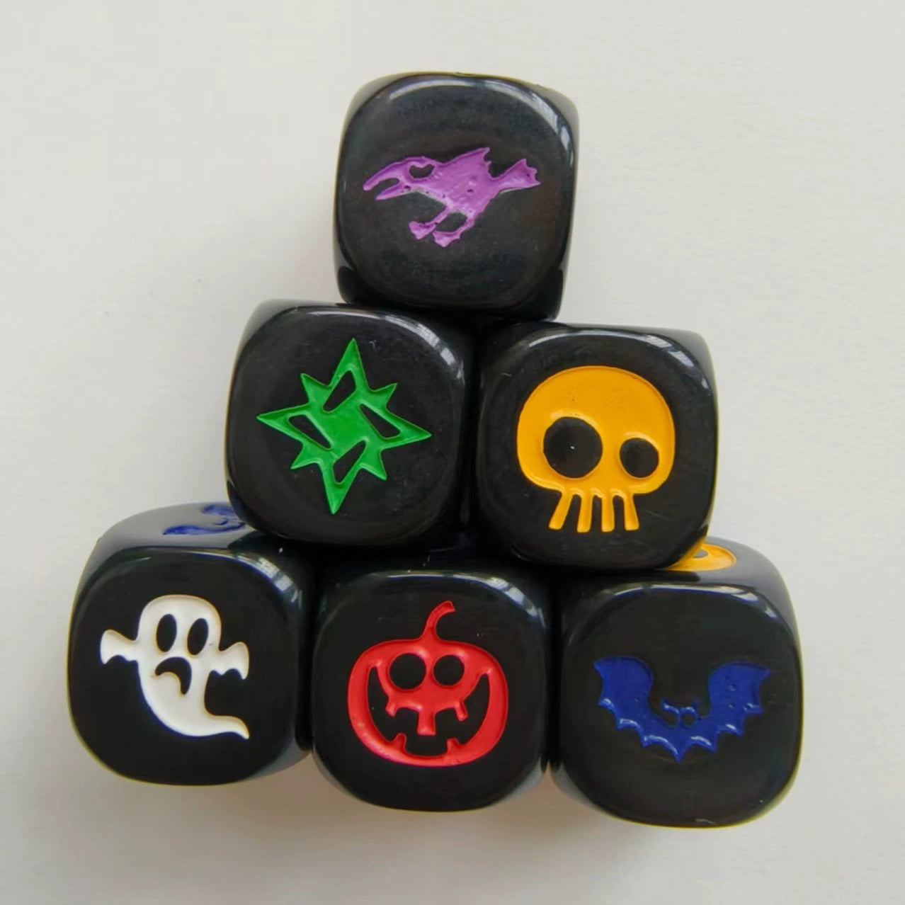 Halloween magic Dice D6 - 6 Pcs