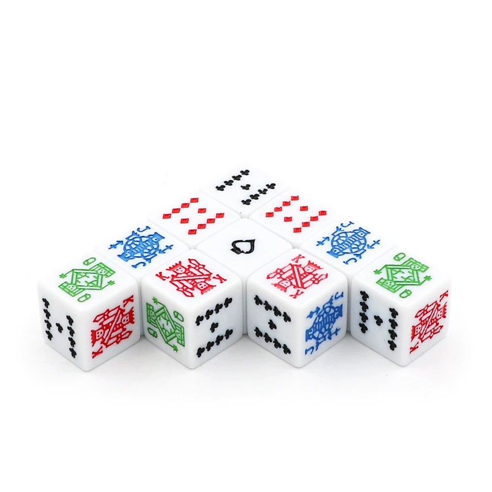 Poker Dice D6 bulk for Games & Art - Pack of 3 J Q K