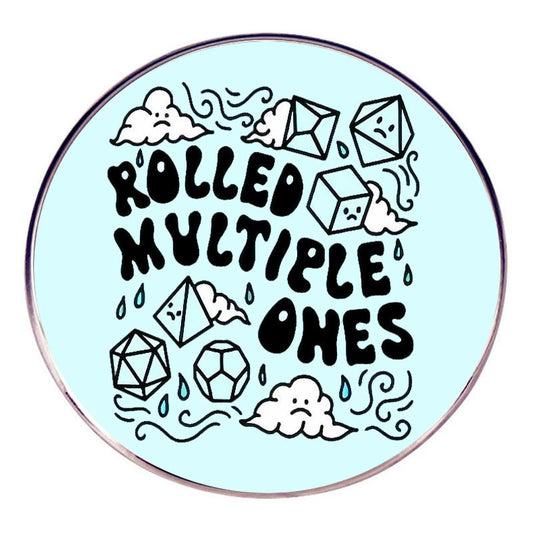 ROLLED MULTIPLE ONES Dice Pin