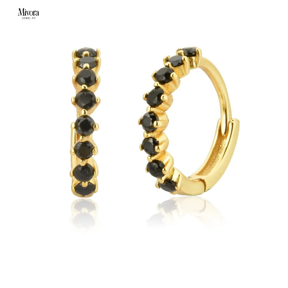 EARRINGS LE CHIC | GOLD ONYX