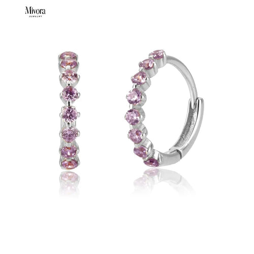 LE CHIC EARRINGS | SILVER AMETHYST QUARTZ