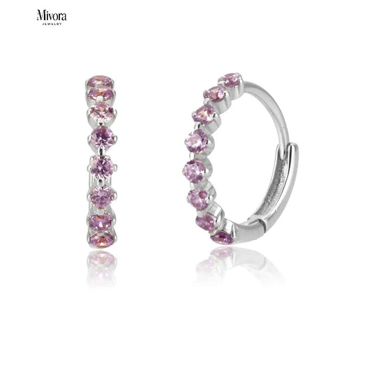 LE CHIC EARRINGS | SILVER AMETHYST QUARTZ