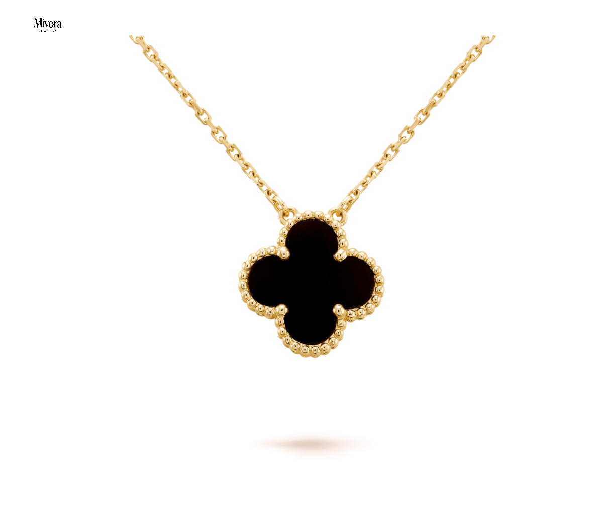 CLOVER NECKLACE | ONYX