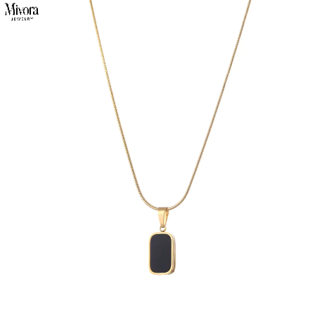 HALSKETTE | GOLD ONYX