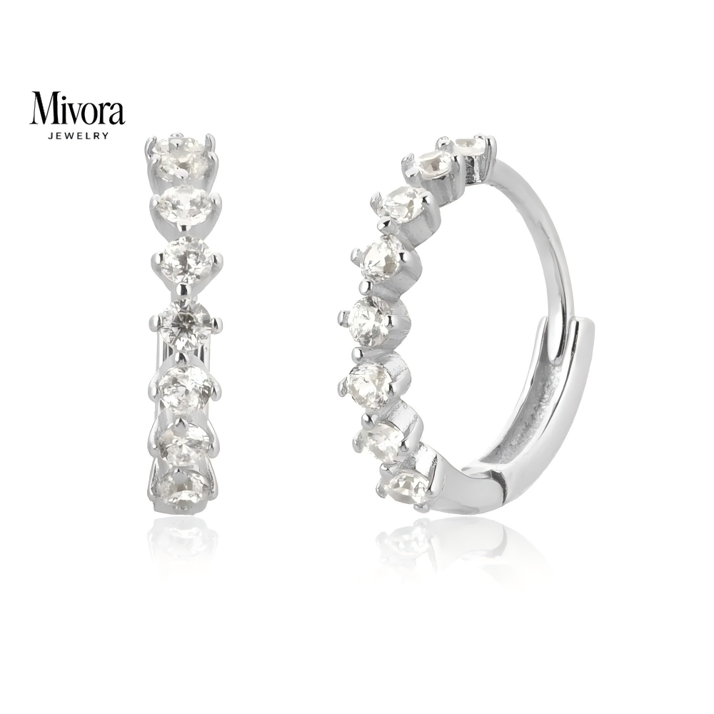 LE CHIC EARRINGS | SILVER BRILLIANT