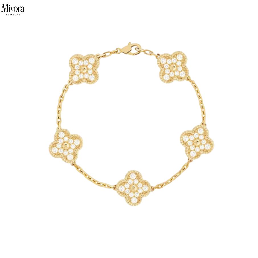 CLOVER DELUXE BRACELET | GOLD