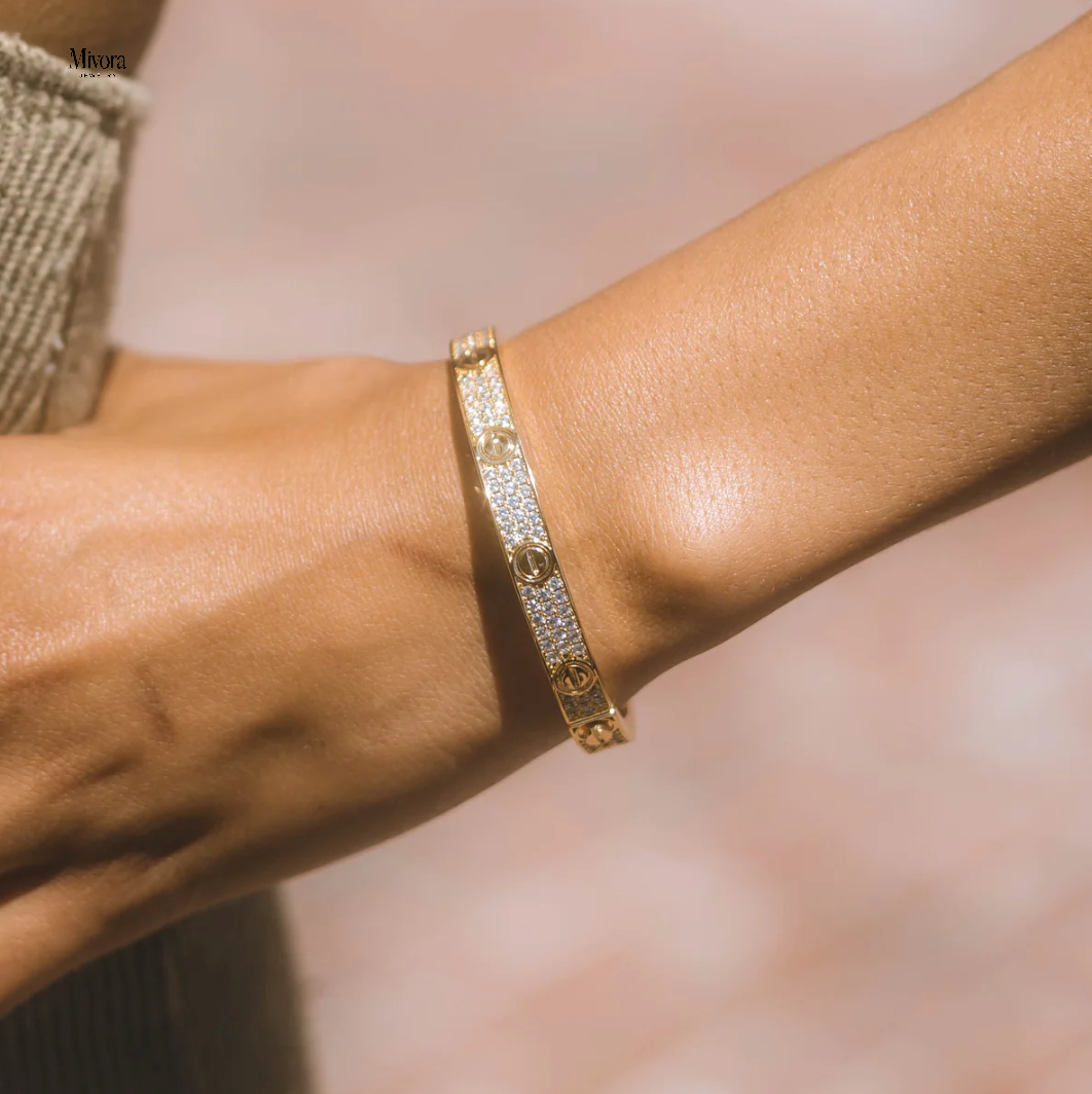 ETERNITY MONACO BRACELET | GOLD & SILVER