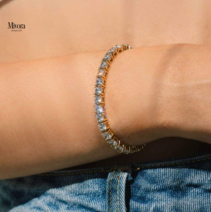 TENNIS BRACELET GOLD