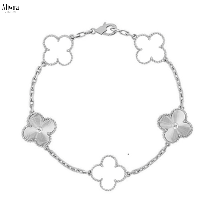 DELUXE CLOVER BRACELET | SILVER
