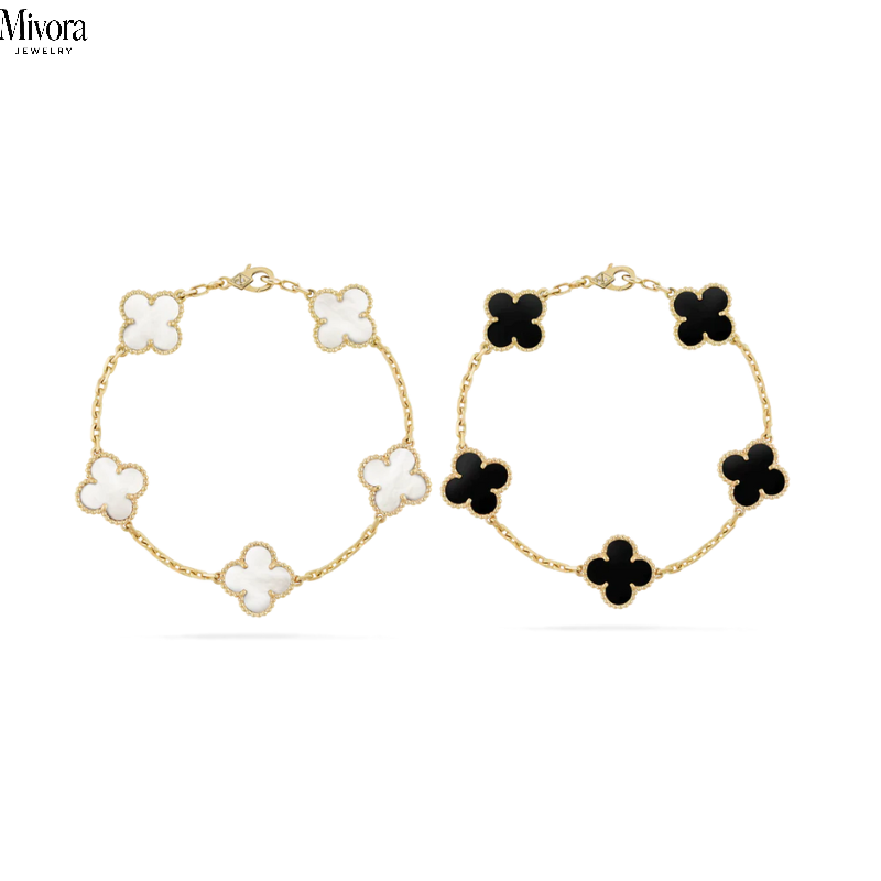 CLOVER BRACELET SET | GOLD