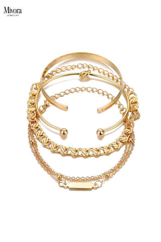 PARIS BRACELET SET | GOLD