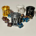 DND Dice Jail Dice Cage for Misbehaving Dice Dungeons and Dragons Role Playing Games  + Mystery D20 (Random Color)