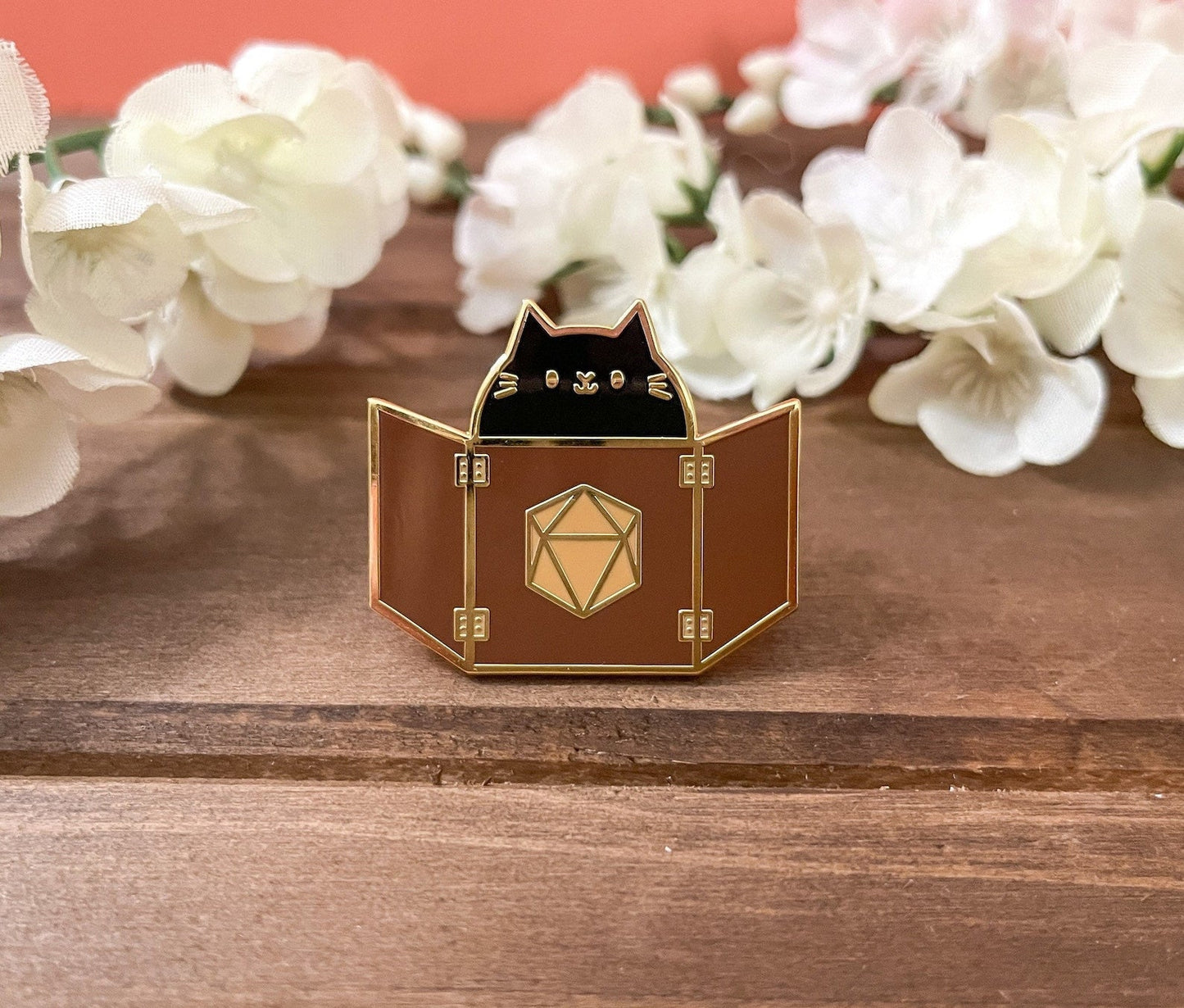 FREE Today: Dragon and Dungeon dungeon cat star man brooch pin