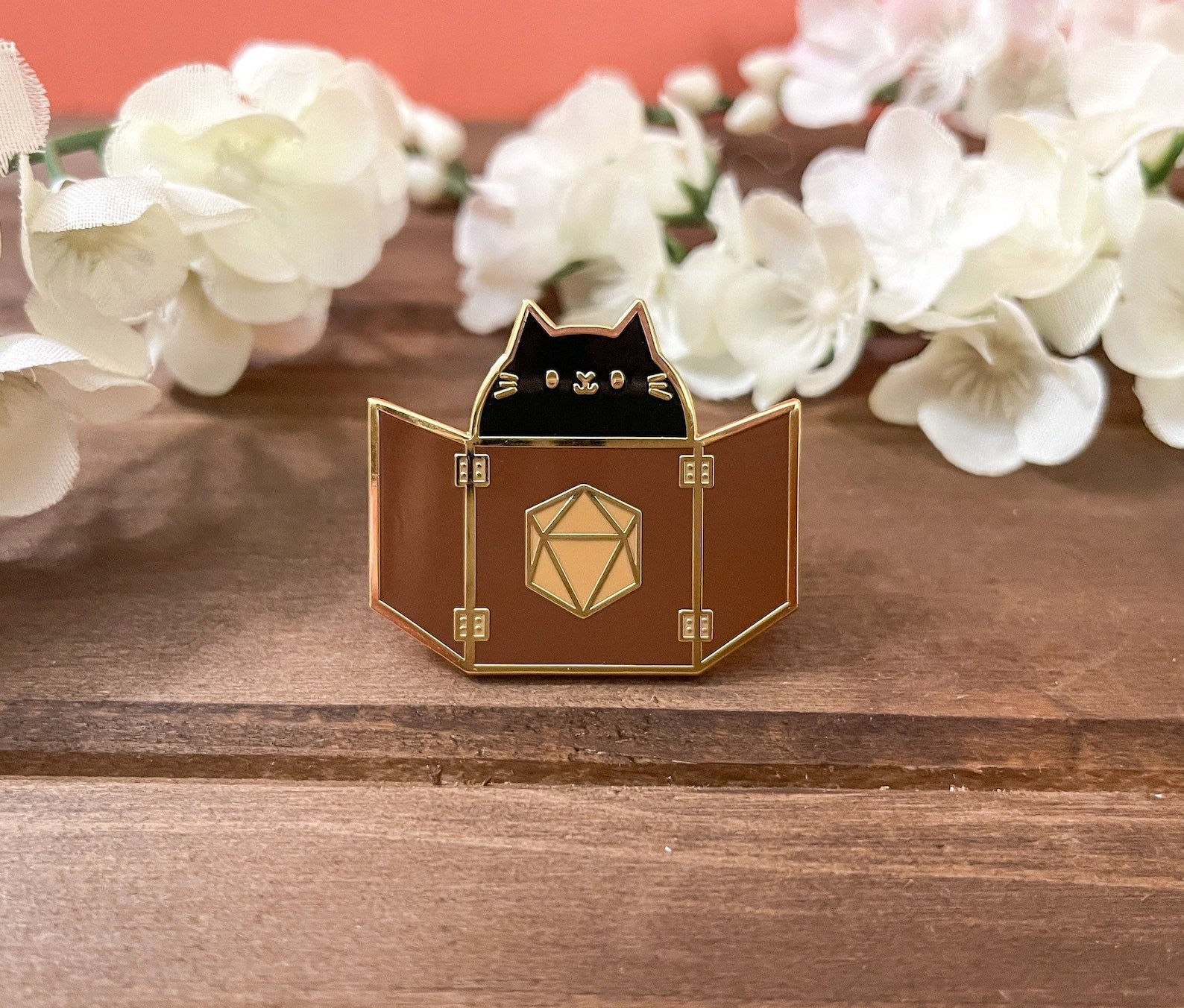 FREE Today: Dragon and Dungeon dungeon cat star man brooch pin