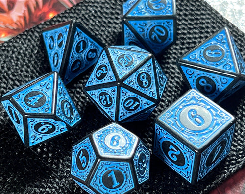 FREE Today: Antique Blue DnD Dice Set
