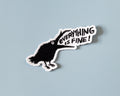 Cool Crow Iron-on Patch