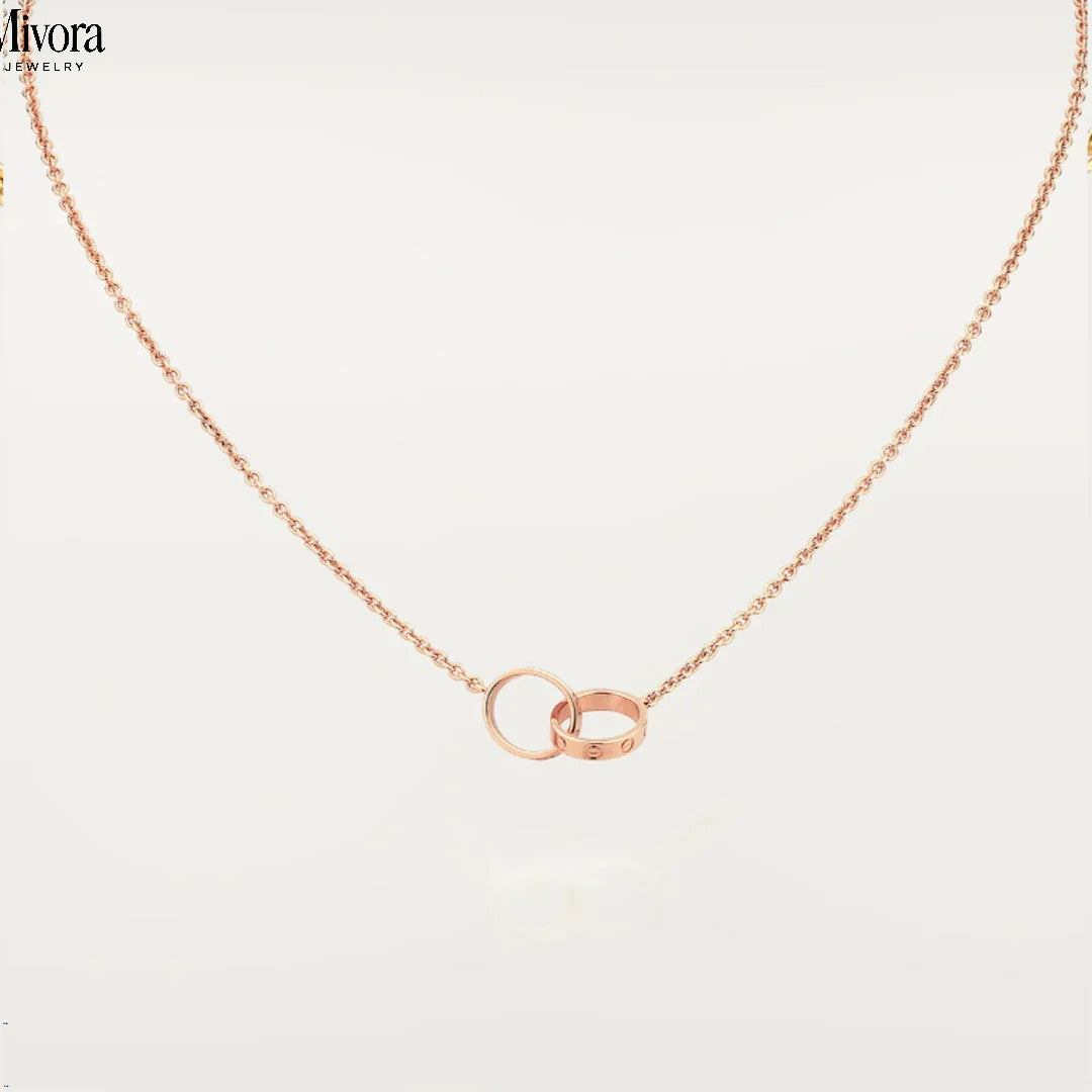 ETERNITY RING HALSKETTE | ROSGOLD