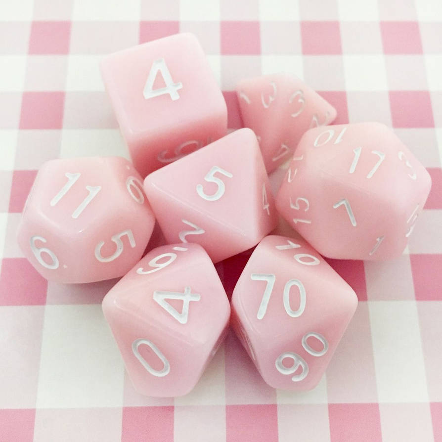Pink DND Dice Set