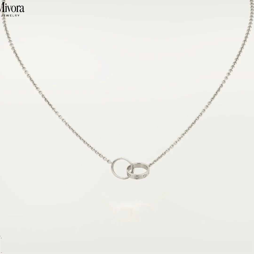 ETERNITY RING NECKLACE | SILVER